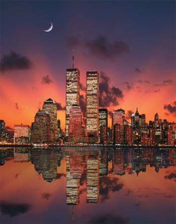 I ran across this image of the New York skyline while on-line tonight.